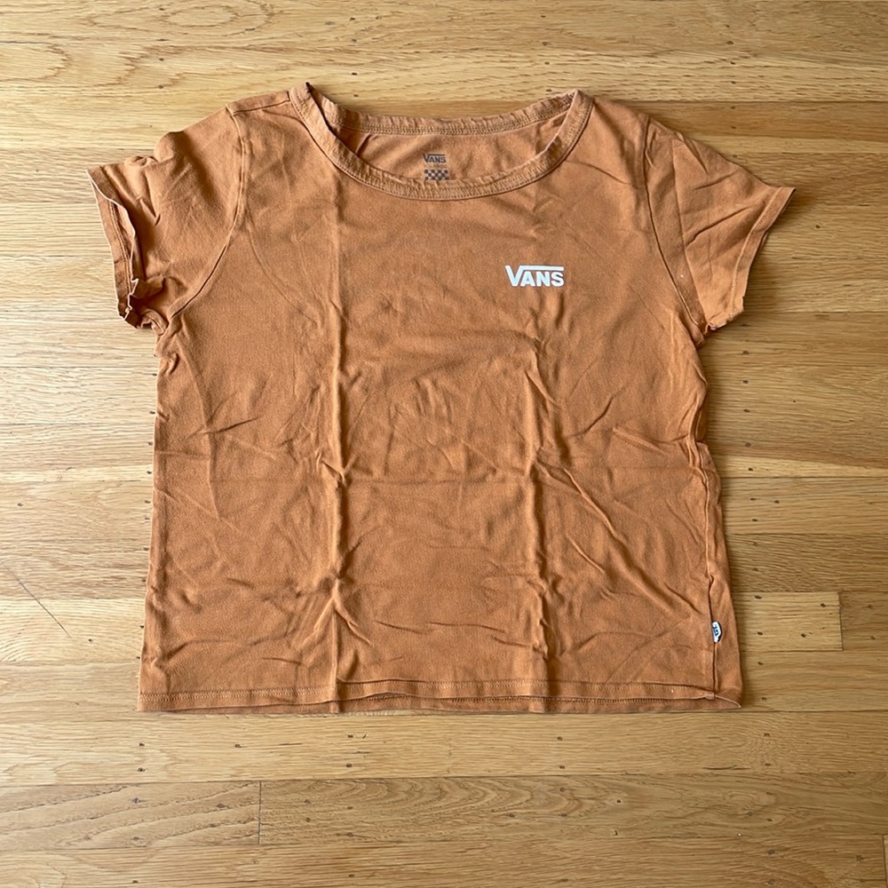 Vans orange cropped skater t-shirt women’s XL